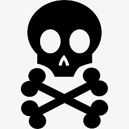 死亡的骷髅图标