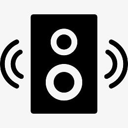 响亮的低音箱图标