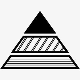 三角金字塔图形图标