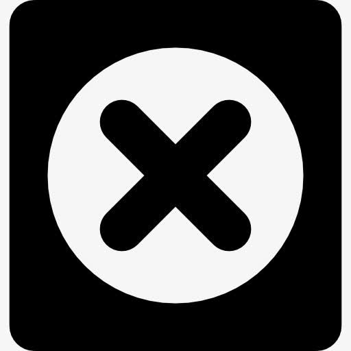 取消方形按钮图标素材免费下载_觅元素