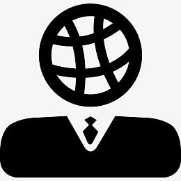 战略国际商人图标