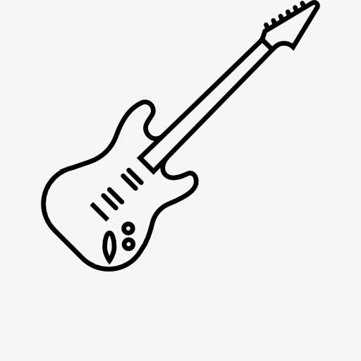 电吉他简笔画画法图片