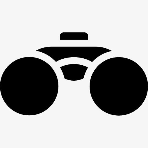 双筒望远镜的工具图标