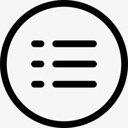 菜单圆形按钮图标