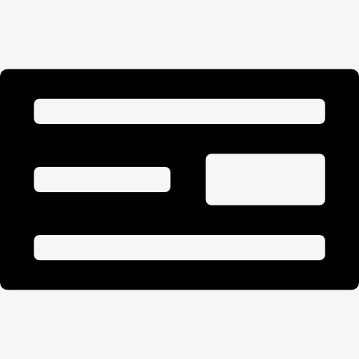 水平矩形线图标