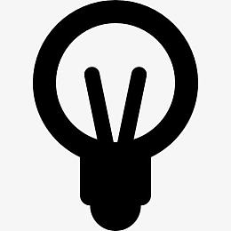 圆形灯泡图标