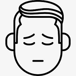 谦卑的脸图标