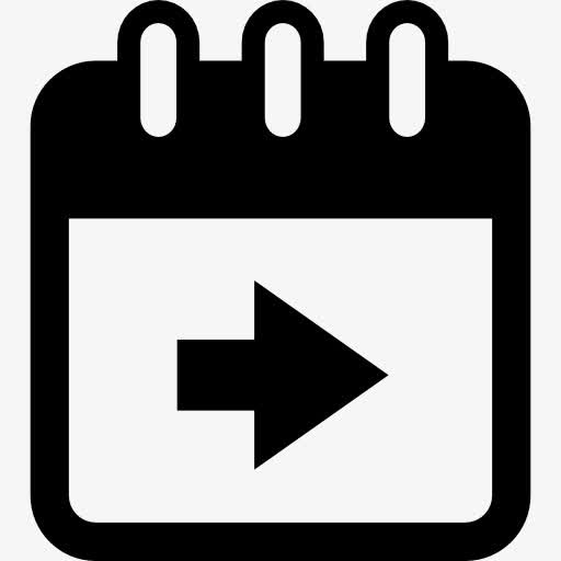 提前一页日历按钮,右箭头图标