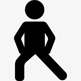 男人锻炼腿图标
