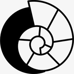 海螺壳的轮廓图标