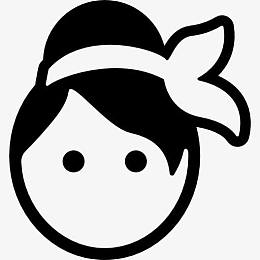 抹女人头图标