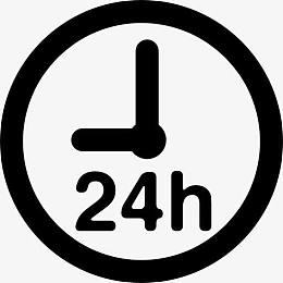 24小时时钟图标