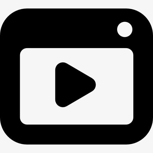 窗口播放符号图标