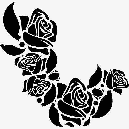 装饰花玫瑰图标