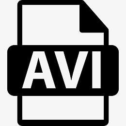 AVI格式视频文件的符号图标