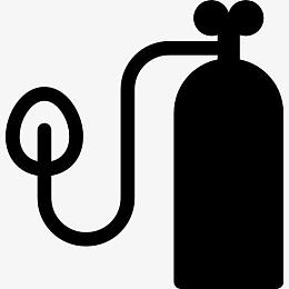 氧气瓶、面罩图标