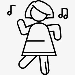 女人跳舞图标