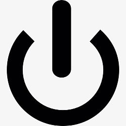 权力圈和线符号图标