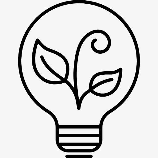 生态灯泡图标