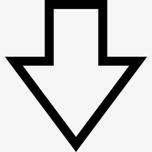 向下箭头图标免抠素材免费下载_觅元素51yuansu.com