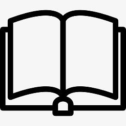 打开的书在讲台图标
