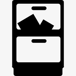 柜子的抽屉打开的文件图标