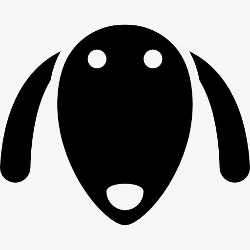 狗长着长耳朵图标