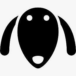狗长着长耳朵图标