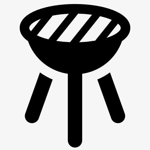 三条腿的烧烤图标