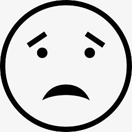 担忧的脸图标