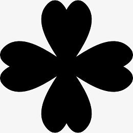 4片叶子的三叶草图标