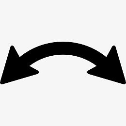 弯曲的箭头图标