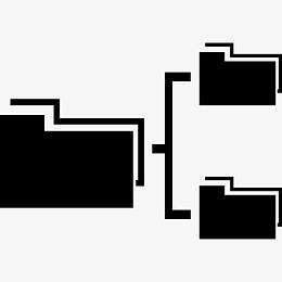 之间交换数据的文件夹图标