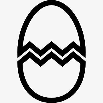 破碎的鸡蛋图标