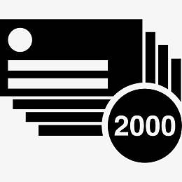 名片堆2000文具市场图标