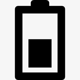 半电池符号图标