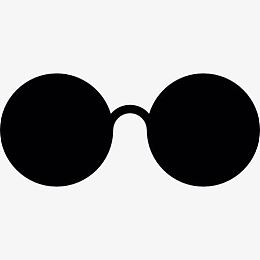 圆形太阳镜图标