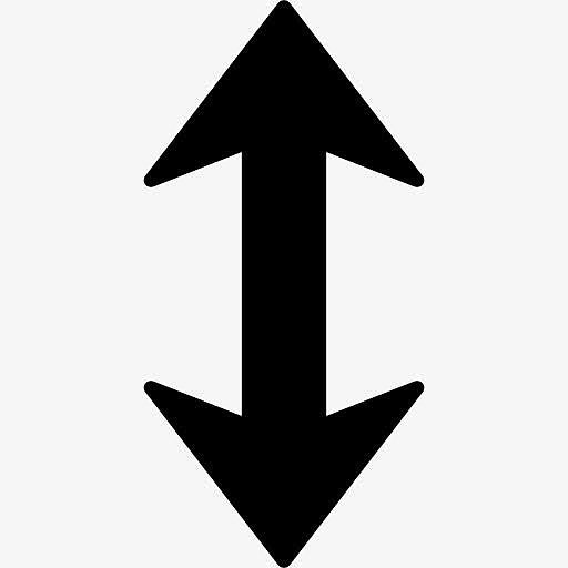 这种向上或向下的双箭头符号图标