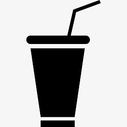 纸吸管杯图标