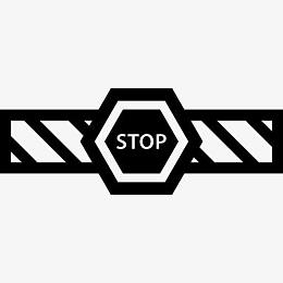 停止阻挡交通信号图标