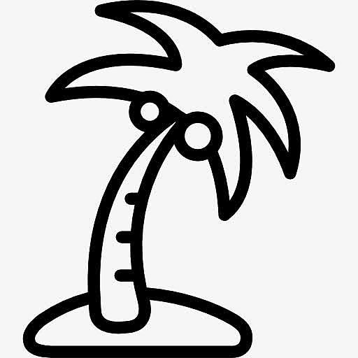 棕榈树与coconauts 图标