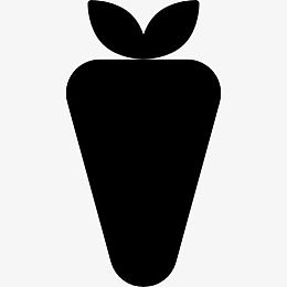 胡萝卜形状图标