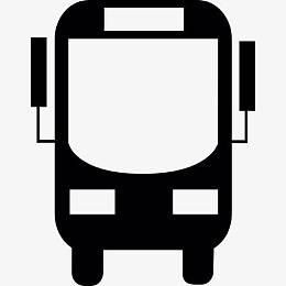 正面的大客车图标