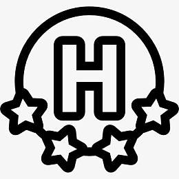 五星级酒店信号图标