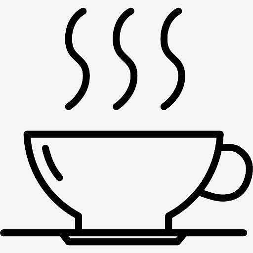 热咖啡杯碟图标