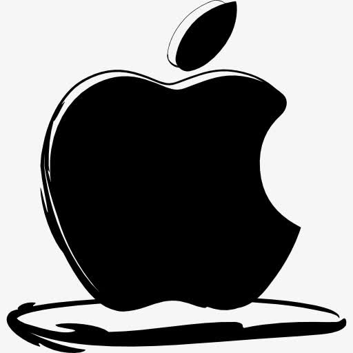白色苹果标志符号图片