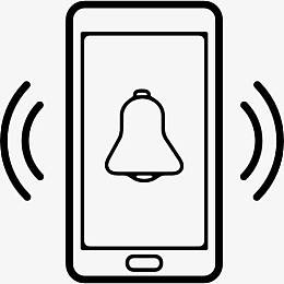 手机的闹钟铃声标志图标