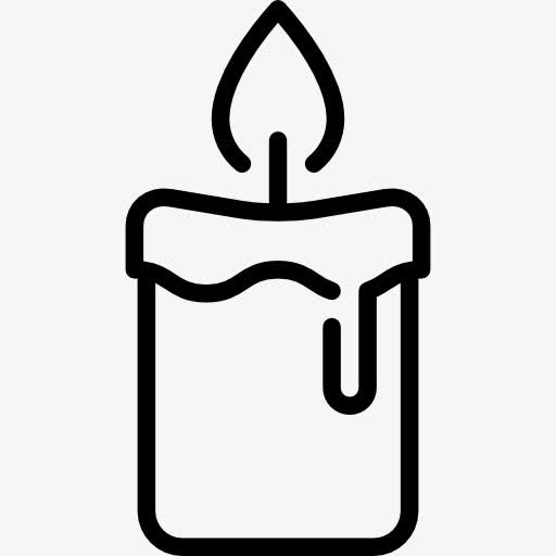 安息蜡烛符号图片