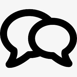 两言语泡沫图标