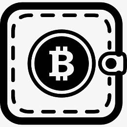 比特币的口袋或钱包图标